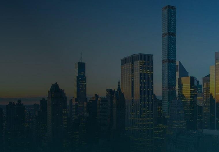 Background image of city skyline for Spar & Bernstein