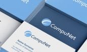 Brand book design images for CompuNet
