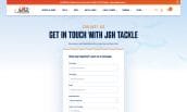 J&H Tackle contact page screenshot